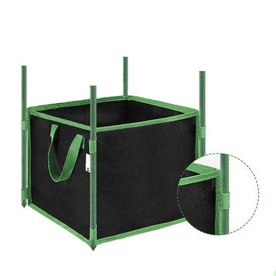 Square Potato Grow Bag Nursery Tomato Plant DIY Potato Planting Bucket Felt Grow Flower Fabric Grow Pot Μη υφαντό τσαντάκι σπορόφυτου