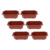 Ghiveci de flori din plastic 6 buc. Plante suculente Ghivece pentru plantare Bonsai Ghiveci peisaj