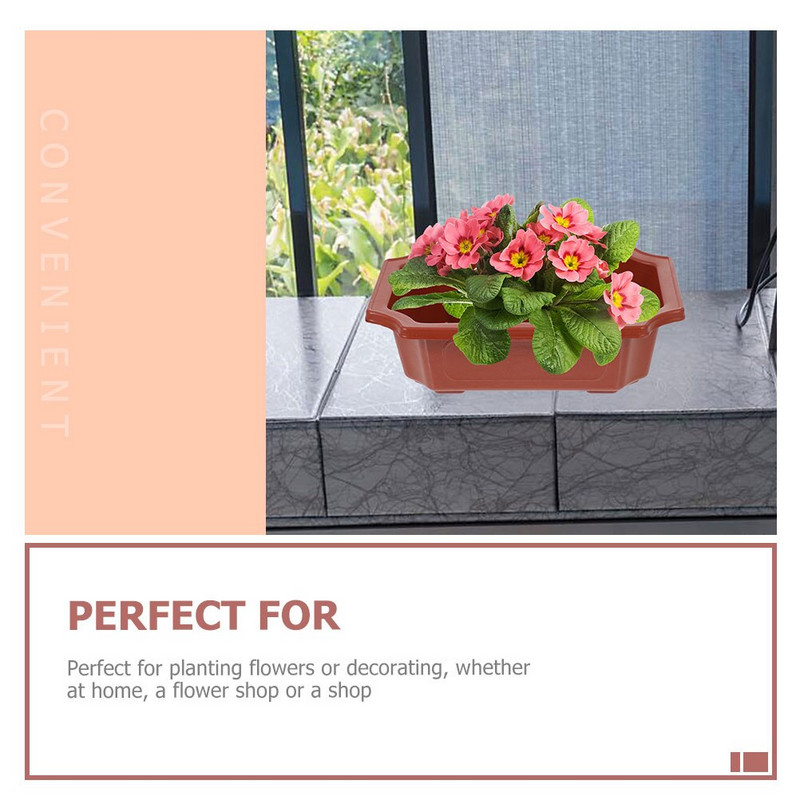 Ghiveci de flori din plastic 6 buc. Plante suculente Ghivece pentru plantare Bonsai Ghiveci peisaj