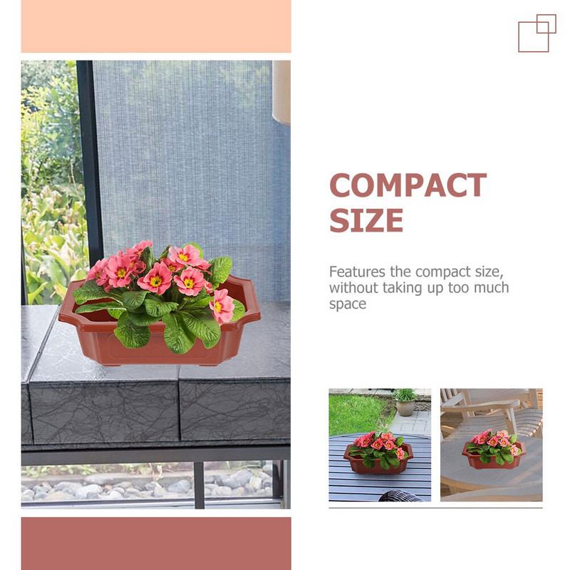 Ghiveci de flori din plastic 6 buc. Plante suculente Ghivece pentru plantare Bonsai Ghiveci peisaj