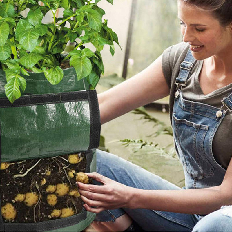 Sacul de plantare Cartofi Balcon Agricultură Creativă Grădină Ghiveci de flori Jardinier Legume Agricol Instrument de grădinărit acasă