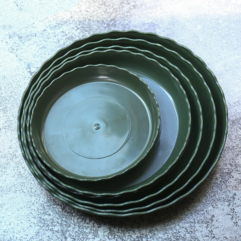 1db Virágcserép tálca 12-36cm Csipkevarró ültetőgépek Csészealj alj Csepp növény Virágcserép tálcák Beltéri kültéri Otthoni Kerti kellékek