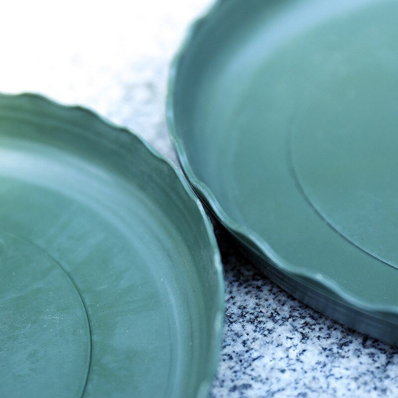 1db Virágcserép tálca 12-36cm Csipkevarró ültetőgépek Csészealj alj Csepp növény Virágcserép tálcák Beltéri kültéri Otthoni Kerti kellékek