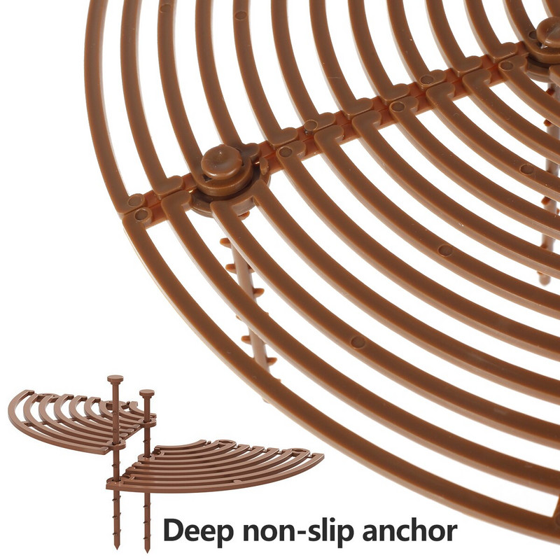 Capac pentru ghiveci de 7,5 inchi Protector pentru ghivece de plante Protector de grilă pentru ghiveci din plastic pentru plante Rezidentii de grădină robuste și durabile Capac de protecție a solului