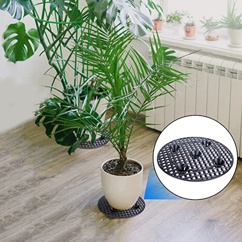 Cserepes tálca többcélú nagy teherbírású növényállvány fekete gyökérvezérlő alváz kerti kerthez, udvarhoz, erkélyhez, növényszint