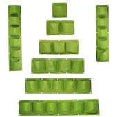 1-6 kišenės žalios auginimo maišeliai vertikalūs kryžminiai pakabinami sodinimo krepšiai sodintuvai sodo daržovės Gyvenamasis sodo krepšys namų reikmenys