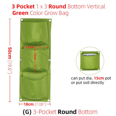 1-6 kišenės žalios auginimo maišeliai vertikalūs kryžminiai pakabinami sodinimo krepšiai sodintuvai sodo daržovės Gyvenamasis sodo krepšys namų reikmenys