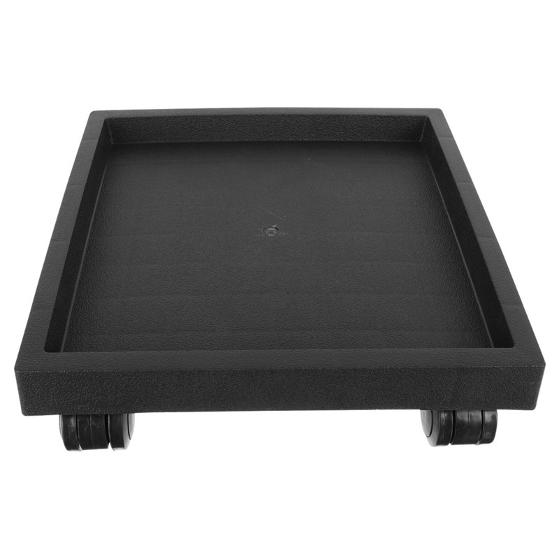Tavă pentru ghiveci Suport pentru jardinieră Suport cu roți pentru ghivece pătrate Caddy cu roți mobile de rulare a florilor pentru grădinărit