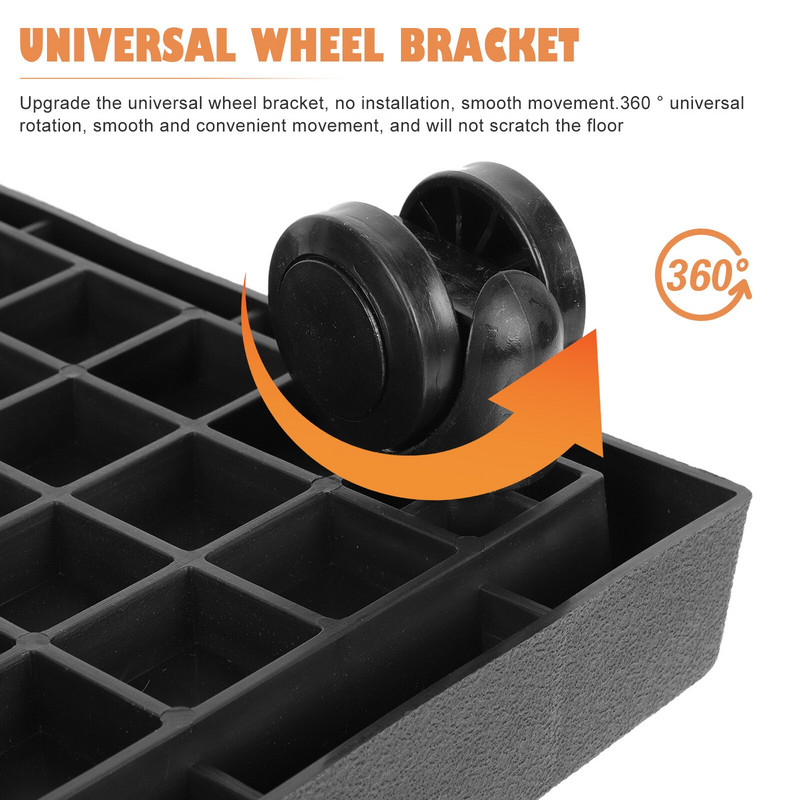 Tavă pentru ghiveci Suport pentru jardinieră Suport cu roți pentru ghivece pătrate Caddy cu roți mobile de rulare a florilor pentru grădinărit