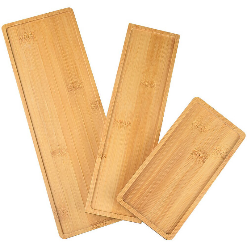 1 buc. Tavă de servire din lemn de bambus, ceașcă de ceai, farfurii, farfurie cu fructe, farfurie pentru depozitare, farfurie pentru paleți, decorare, farfurie dreptunghiulară pentru alimente japoneze