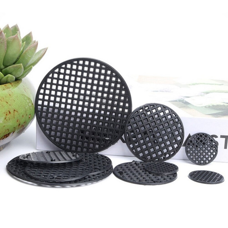 500 DB/200 DB táska kerek virágcserép hálós párna, légáteresztő, szivárgásmentes alsó rácsszőnyeg vízelvezető lyuk védelemmel, tartós bonsai