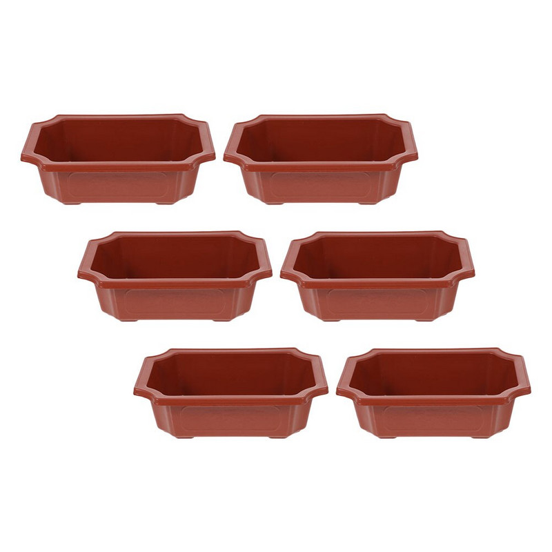 6 buc. Ghivece din plastic pentru plantare Ghiveci pentru flori Bonsai Ghivece pentru gradina