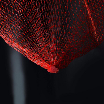 100 БР. Пъпеши Мрежести торбички за хамак Червени мрежи за диня за многократна употреба със затваряне във формата на примка за пъпеши, плодове, медена роса