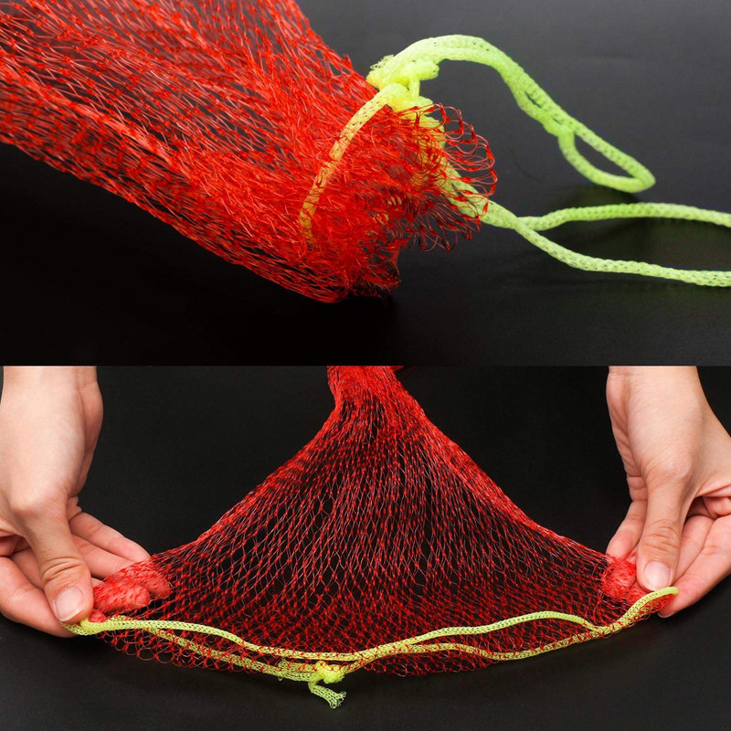 100 DB Melons Függőágyhálós zacskók Piros, Újrafelhasználható Görögdinnye támasztóhálók hurokszerű záródással sárgadinnye, gyümölcs, mézharmat számára