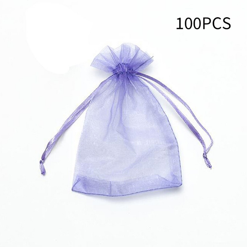 100 vnt. Sodo tinkliniai maišeliai Daržovės Vynuogės Obuoliai Vaisiai Apsauginis Krepšys Žemės ūkio kenkėjų kontrolės Anti-Bird tinklelio vynuogių maišeliai