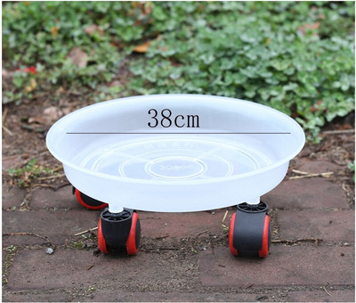 Farfurioare din plastic pentru plante Tavă pentru ghiveci de flori pentru plante/Mobil cu roată cu bază cu role Tavă din plastic pentru ghiveci rezistentă la scurgeri