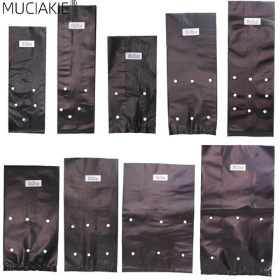 MUCIAKIE PE Plastic Nursery Black Grow Bags Αναπνεύσιμο Περιβαλλοντικό Διαπερατό Καλλιέργεια Σπορόφυτων Γλάστρες Μεταφύτευσης Αντι-UV