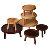 Medinis augalų stovas gėlių vazono pagrindo laikiklis taburetė lauko sodo sultingų gėlių stendo lentyna