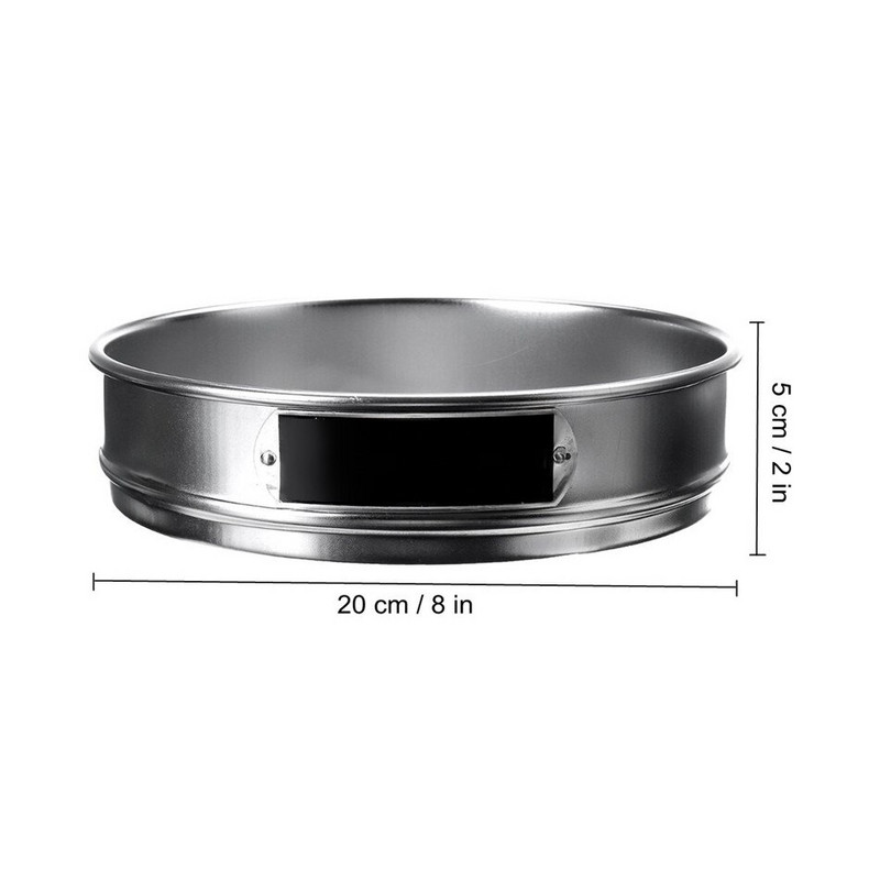 3db Kerti Otthon Fém Rozsdamentes Acél Húsos Kerti Komposzt Talaj Kő Szita Riddle Mesh 1mm 3mm 6mm Szűrés Kerti szerszám