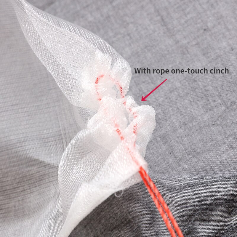 20/50/100 DB Zöldség- és gyümölcsvédő táska Kártevőirtás Madárálló hálós táska eper szőlő gyümölcsös zsákoló hálós burkolat