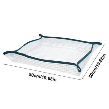 Repotting Mat Potting Ματ φύτευσης Επαναχρησιμοποιήσιμο Φορητό αδιάβροχο σε γλάστρα Γλάστρα Διαφανές διχτυωτό μαξιλάρι λουλουδιών για κηπουρική