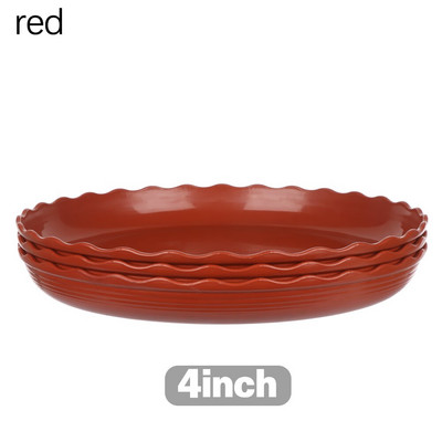 3 vnt. nauja karštų augalų lėkštė 4/6/8/10 colių lašų padėklai plastikiniai padėklų lėkštės Vidaus lauko gėlių vazonai, apvalūs