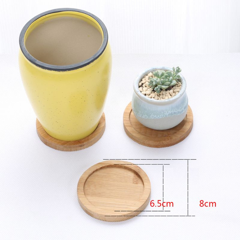 Bonsai virágcserep tartó húsos párna fa tálca ültető váza szőnyeg állvány otthon 62KD