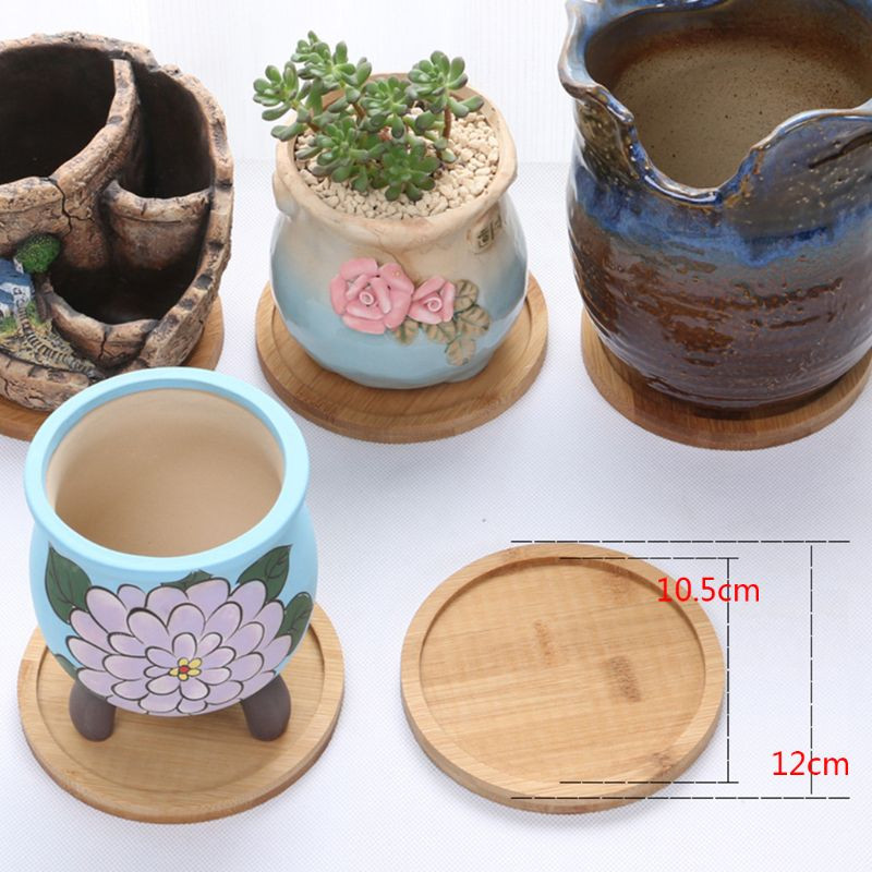 Bonsai virágcserep tartó húsos párna fa tálca ültető váza szőnyeg állvány otthon 62KD