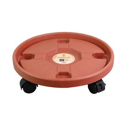 Univerzális kerekek virágcserep tartó tálca kert női lányoknak műanyag váza görgőkkel Hordozható, kerek növényállvány