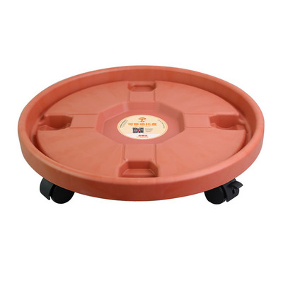 Univerzális kerekek virágcserep tartó tálca kert női lányoknak műanyag váza görgőkkel Hordozható, kerek növényállvány