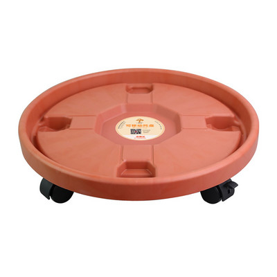 Univerzális kerekek virágcserep tartó tálca kert női lányoknak műanyag váza görgőkkel Hordozható, kerek növényállvány