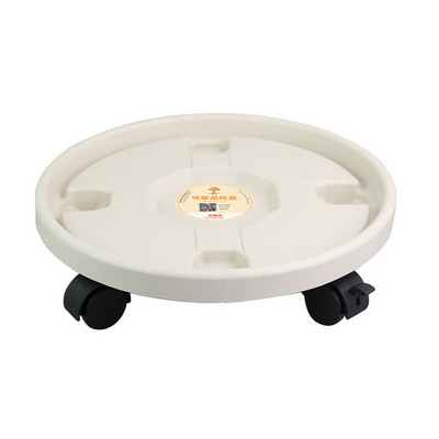 Univerzális kerekek virágcserep tartó tálca kert női lányoknak műanyag váza görgőkkel Hordozható, kerek növényállvány