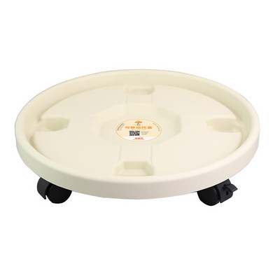 Univerzális kerekek virágcserep tartó tálca kert női lányoknak műanyag váza görgőkkel Hordozható, kerek növényállvány