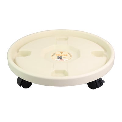 Univerzális kerekek virágcserep tartó tálca kert női lányoknak műanyag váza görgőkkel Hordozható, kerek növényállvány