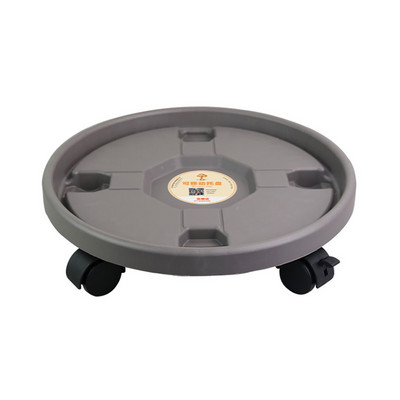 Univerzális kerekek virágcserep tartó tálca kert női lányoknak műanyag váza görgőkkel Hordozható, kerek növényállvány