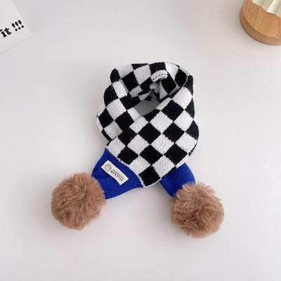 Eșarfă tricotată cu logo pentru băieți în mai multe culori