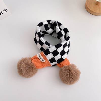 Eșarfă tricotată cu logo pentru băieți în mai multe culori