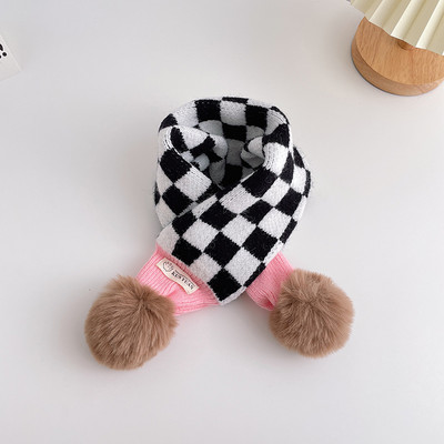 Eșarfă tricotată cu logo pentru băieți în mai multe culori