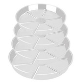 Skaidraus plastiko sodo augalų lėkštės Vandens nuvarvėjimo padėklo pagrindas Vidinis lauko gėlių vazonų laikiklis Apvalus laikymo lėkštės indų sodintuvas M6CE