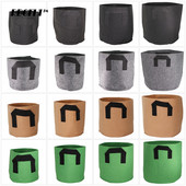 RBCFHI 1/2/3/5/7/10 galonų augalų auginimo maišeliai gėlių daržovėms sodinimo vazonas konteineris sodo augalų maišelis su rankena