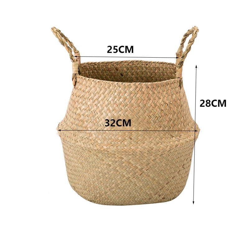 Fonott ültetőgép Tárolókosár Virágkosarak Mosodai tárolás Dekoratív kosár Cserepes rattan Virágültetők Háztartásszervező