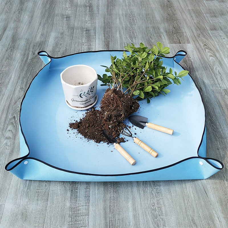 Augalų persodinimo kilimėlis vandeniui atsparus sodo kilimėlis Daugkartinės persodinimo pagalvėlės namų sodo vidaus reikmenims 50X50/75X75/100X100cm
