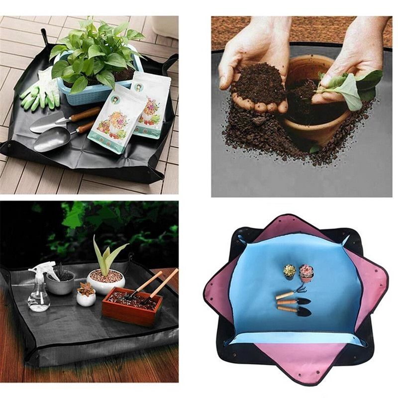 Augalų persodinimo kilimėlis vandeniui atsparus sodo kilimėlis Daugkartinės persodinimo pagalvėlės namų sodo vidaus reikmenims 50X50/75X75/100X100cm