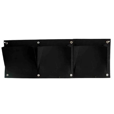 Növénytermesztő táska Ingyenes kiszállítás Kerti szövet Burgonya Zöldség falra akasztós Függőleges zsebek Fekete filc edények Háztartási kellékek