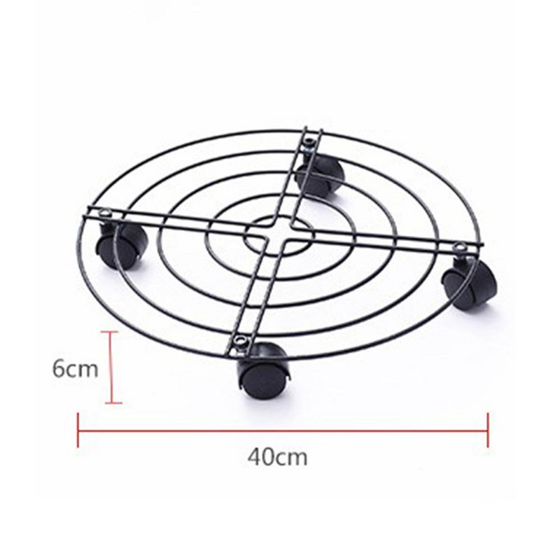 Geležinis kilnojamas buitinis gėlių vazonų stovas su ratukais vežimėlio ratukai, susukamas padėklas, skirtas vidaus lauko mobiliesiems sodo gėlių vazonams