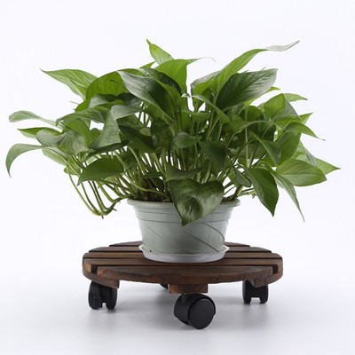 Rolling Plant Stand Caddy Dolly Ültetőkocsi tálca zárható kerekekkel