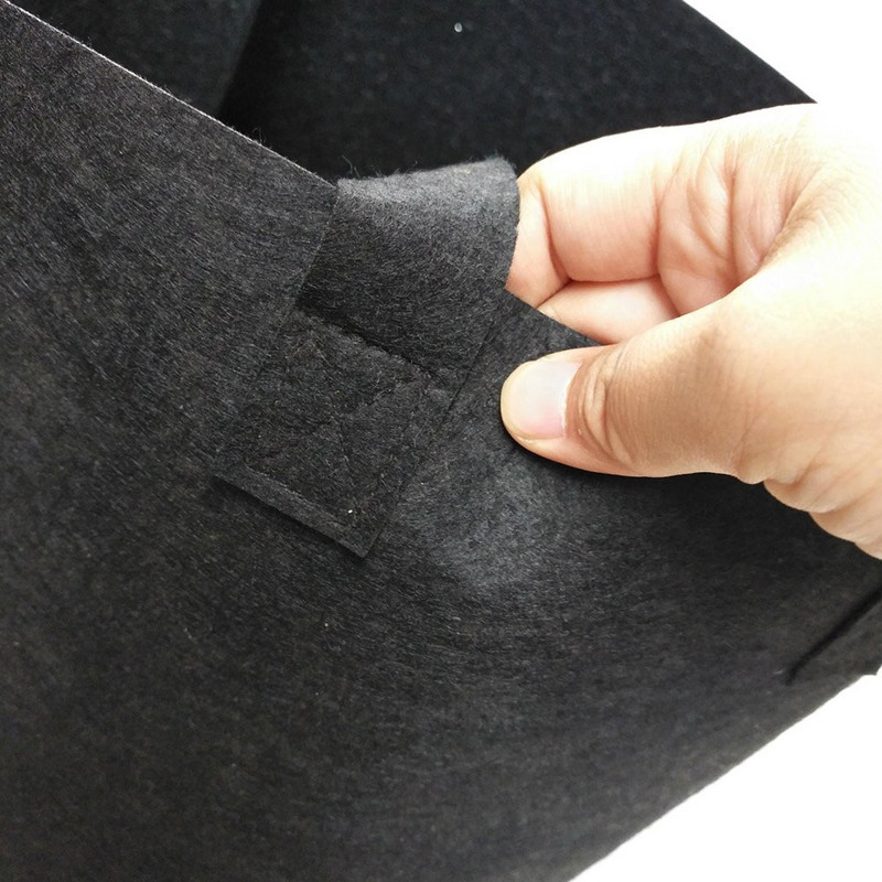 5 bucăți 1-50 galoane saci de cultivare saci de pâslă cu mânere, ghiveci de grădinărit din țesătură, pentru cultivarea legumelor, ghivece de plantat pentru flori