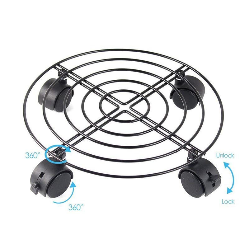 Cărucior cu suport pentru ghiveci pentru plante din metal, pe roți, interior, exterior, casă, instrumente de grădină