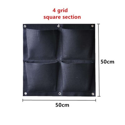 Nou 6/7/12 buzunare saci de cultivare verzi jardinier vertical de grădină de legume de viață sac de grădină pentru răsaduri agățat pe perete sac de creștere