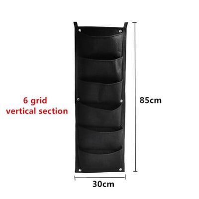 Nou 6/7/12 buzunare saci de cultivare verzi jardinier vertical de grădină de legume de viață sac de grădină pentru răsaduri agățat pe perete sac de creștere